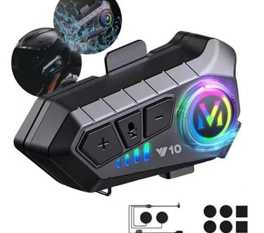 Fone bluetooth para moto RGB