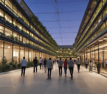 Image showing the founder, Mr. B. Mohan, in his office with LinkedIn open on his laptop screen.