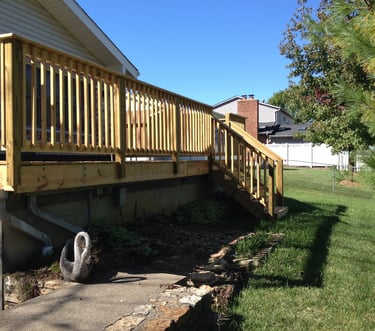 New Pressure Treated Deck 