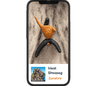 Smartphone mockup displaying details of a rock climbing activity with high-quality photos and ratings.