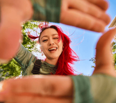 positive mindset selfie