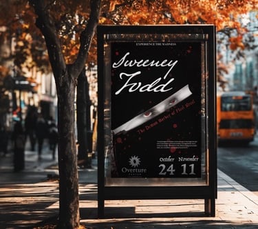 Musical inspired poster mockup