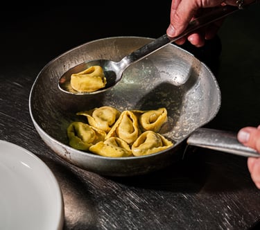 shooting food impiattamento tortelloni