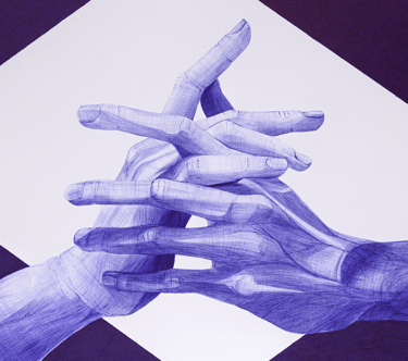 Dessin de mains entrelacées