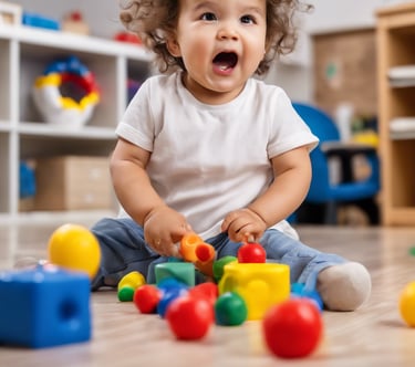 child learning at preschool