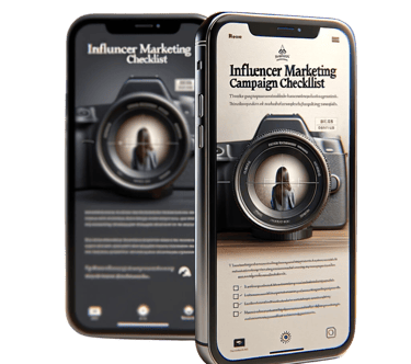 two iphones with influencers