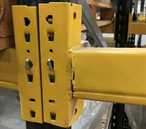 A-Z Rack Inspections Ltd - Cracked Beam Connector