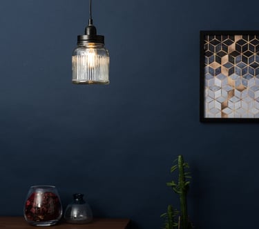 Retro Style Silver  Ceiling Light