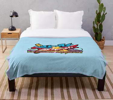 BIZARRELY LUMINARY Merch Throw Blanket