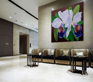 Visualization of Christine Knize’s Monumental Orchid Painting