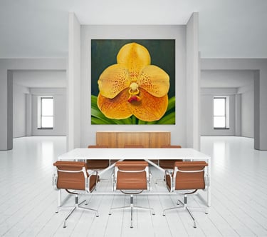 f Christine Knize’s 5 x 5 Monumental Orchid Painting 