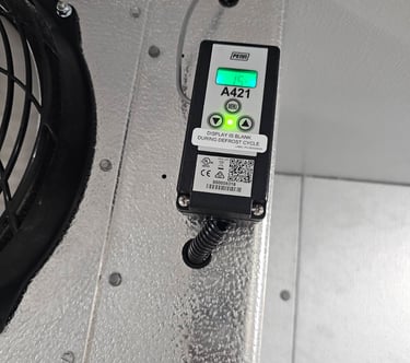 walk-in technician repairs walk-in cooler NC