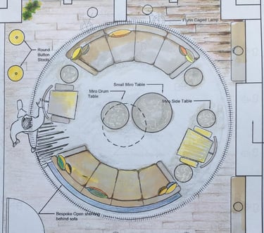 Studio AM living room sketch