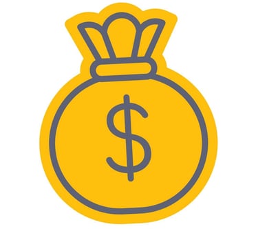 Money Bag Representing savings