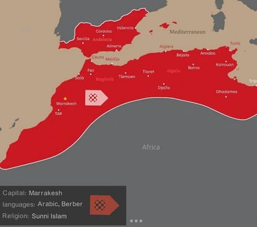 map of the almohad dynasty