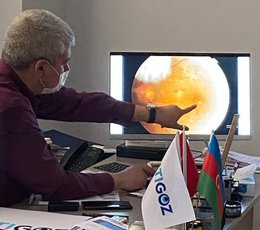 sarı nokta dr şeref öğretmenoğlu hastasına teşhis koyarken 