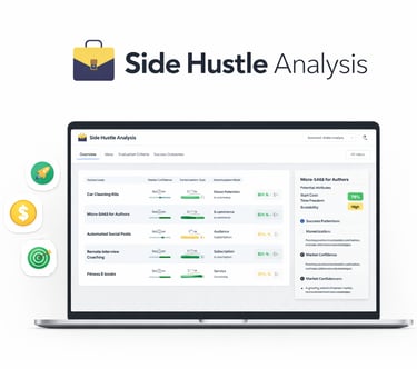 side hustle analysis product image