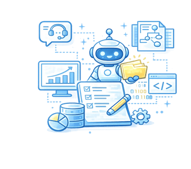 AI business solutions illustration