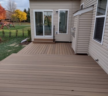 Low-maintenance Trex deck installation in Columbus, Ohio