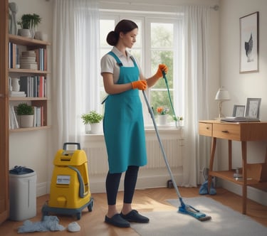 Cleaning services during your stay at Villa Escondida