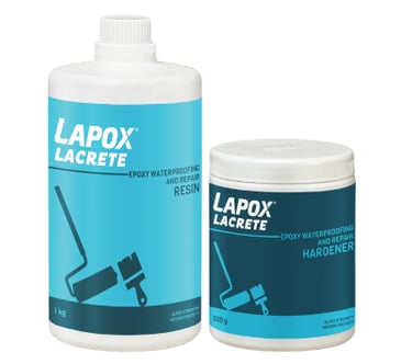 Lapox lacrete - waterprooging epoxy adhesive
