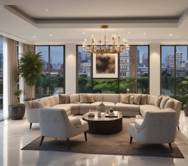 A stunning skyline view showcasing modern real estate developments.