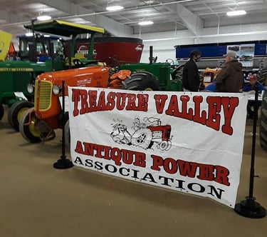 Treasure valley antique tractor display banner