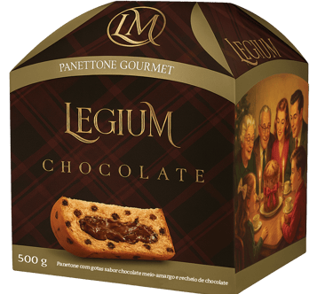 Panettone trufado de chocolate