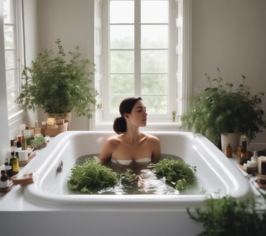 A close-up of hands holding healing crystals with soft natural light.