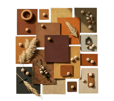 Afro-Bohemian Color Palette: Earthy Tones and Natural Hues for Warm Interior Design