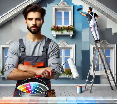 servicios de pintura exterior y mantenimiento de fachadas en casas ,oficinas