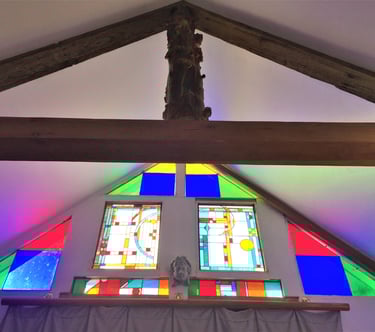 The windows in the Chapel
