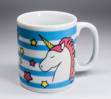 Caneca de Porcelana Chocolate Grande Personalizada 330ml