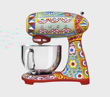 Exclusive Rare Dolce and Gabbana x Smeg SMF03DGUS Retro Style 5 Quart Stand Mixer,"Sicily Is My Love