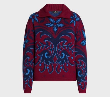 Etro Amazon Luxury Fashion Sweater Christmas Holiday Outfits Crafted of Italian wool, Etro's timeles