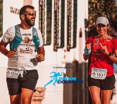 Athlètes participant à une course de marathon