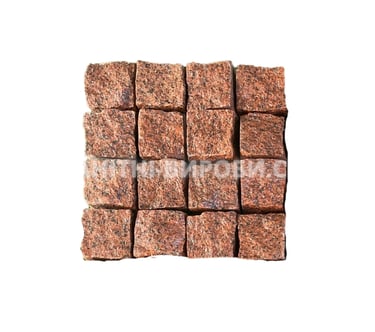 Колота гранітна бруківка лізник 10*10*10