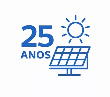 vida útil dos painéis de energia solar