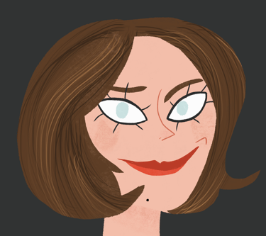 a woman with a mustache and a mustache on her face. Diane Mulolo Faida