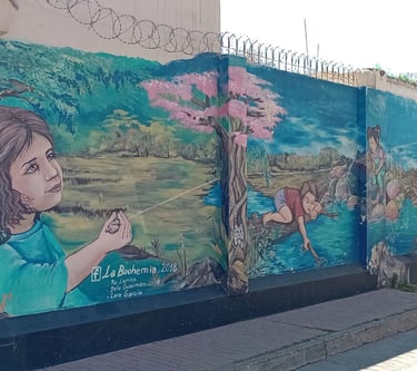 Mural "La Bohemia" 2018 Vista completa
