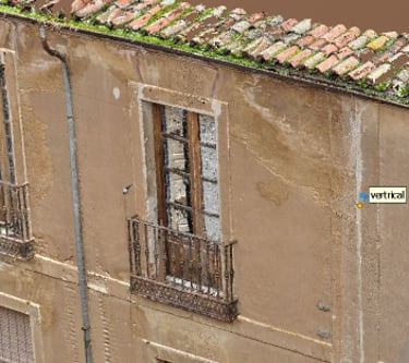 modelo 3D de fachada para rehabilitación