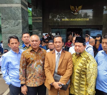 Ketua Tim Kuasa Hukum Paslon nomor urut 1, Salman Alfarisi Simanjuntak
