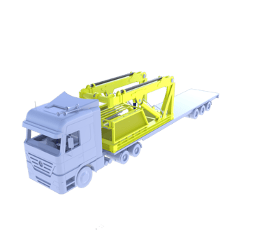 Transportable deployment frame 