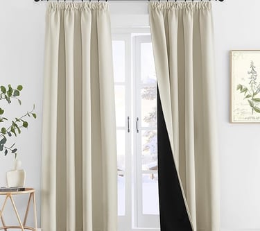  Blackout Pencil Pleat Curtains