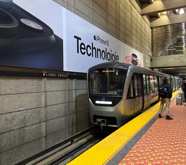 a Montreal Metro train