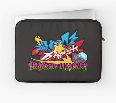 BIZARRELY LUMINARY Merch Laptop Sleeve