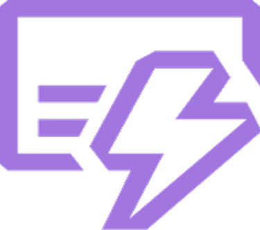 a purple lightning bolt bolter with a lightning bolt