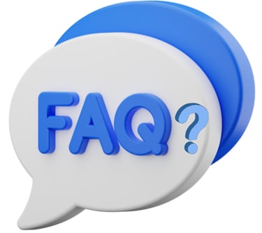 a speech bubble with the word faq on it