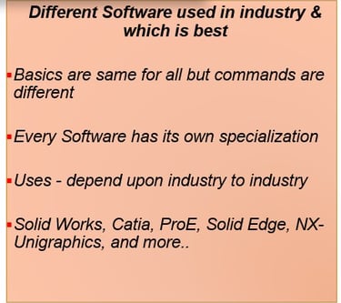Best software, Solid works, Catia