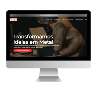 Site Protec Matrizaria | Plurie Comunicação | Agência de Publicidade, Marketing e Gestão 